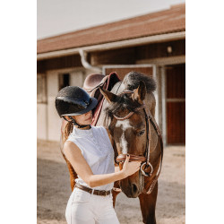 Polo de malla Equithème Molly Blanco