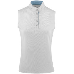 Polo de malla Equithème Molly Blanco