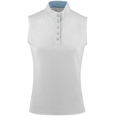 Polo de malla Equithème Molly Blanco