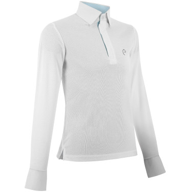 Polo de malla Equithème Dany Blanco