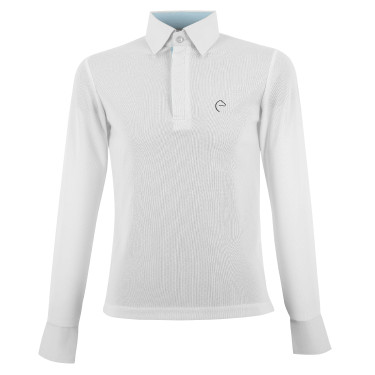 Polo de malla Equithème Dany Blanco