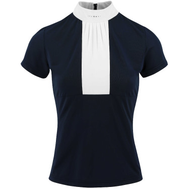 Polo Equithème Doha de manga corta Azul marino