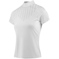 Polo EQUITHÈME 'Funza' de manga corta Blanco