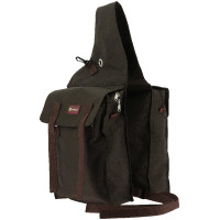 Alforja doble con solapas Randol's Castaño Marrón