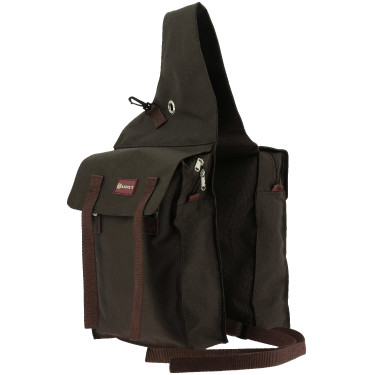 Alforja doble con solapas Randol's Castaño Marrón Alforja doble con solapas Randol's Castaño Marrón