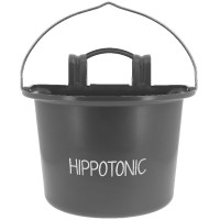 Comedero HIPPOTONIC con Ganchos y Asa Gris oscuro