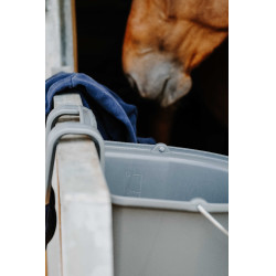 Comedero HIPPOTONIC con Ganchos y Asa Gris oscuro