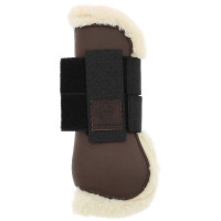Protectores de tendón EQUITHÈME Boa Castaño Marrón