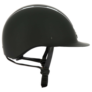 Casco EQUITHEME Glint Mate Negro mate / plateado