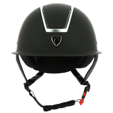 Casco EQUITHEME Glint Mate Negro mate / plateado