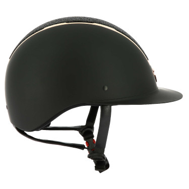 Casco EQUITHEME Glint Mate Negro mate / rosa Casco EQUITHEME Glint Mate Negro mate / rosa