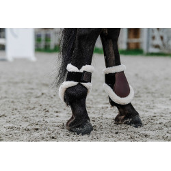 Protectores de menudillo EQUITHÈME Boa Castaño Marrón Protectores de menudillo EQUITHÈME Boa Castaño Marrón