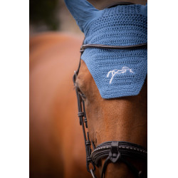 Bonete para caballos Pénélope Algodón Laguna azul