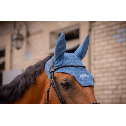 Bonete para caballos Pénélope Algodón Laguna azul