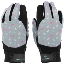 Guantes Equithème Maelle Niño Gris