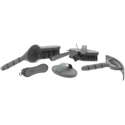 Currycomb Te quiero Equithème Strass Gris