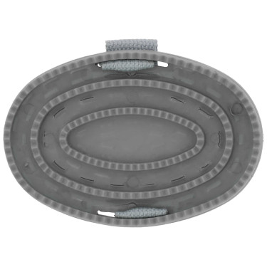 Currycomb Te quiero Equithème Strass Gris