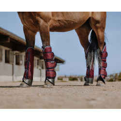 Gueteras de transporte Equithème Tyrex 1200D Reforzadas Burdeos