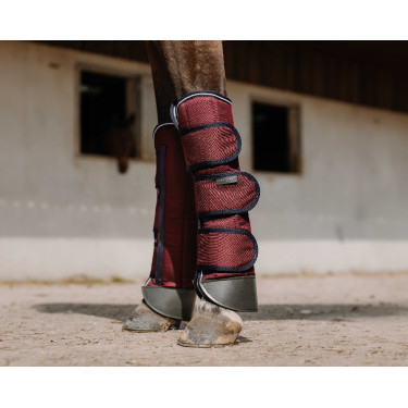 Gueteras de transporte Equithème Tyrex 1200D Reforzadas Burdeos