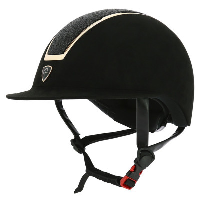 Casco Equi-Theme Glint Lamé Negro / oro rosa