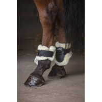 Protectores de menudillo Norton XTR de borreguillo sintético Negro
