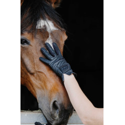 Guantes Te quiero Equithème Strass Negro