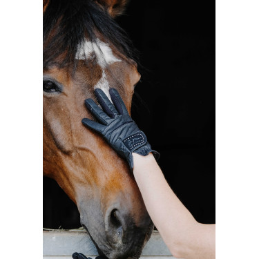 Guantes Te quiero Equithème Strass Negro Guantes Te quiero Equithème Strass Negro