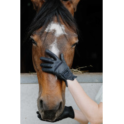Guantes Te quiero Equithème Strass Negro