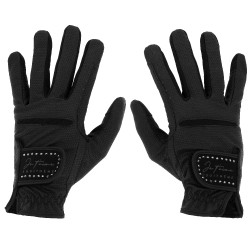 Guantes Te quiero Equithème Strass Negro