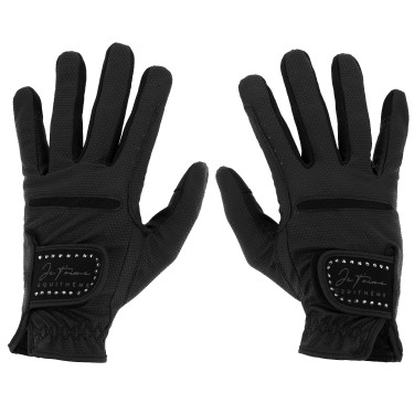 Guantes Te quiero Equithème Strass Negro Guantes Te quiero Equithème Strass Negro