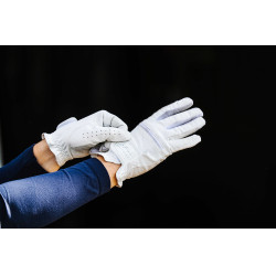 Guantes Te quiero Equithème Strass Blanco