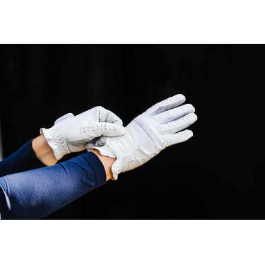 Guantes Te quiero Equithème Strass Blanco