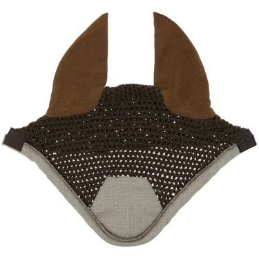 Bonete espantamoscas Equithème Chic Castaño Marrón Bonete espantamoscas Equithème Chic Castaño Marrón