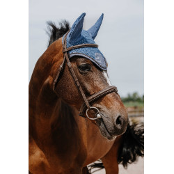 Bonete espantamoscas Equithème Chic Azul Bonete espantamoscas Equithème Chic Azul