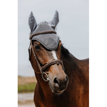 Bonete espantamoscas Equithème Chic Gris
