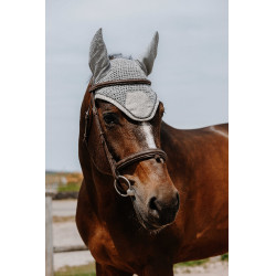 Bonete espantamoscas Equithème Chic Gris claro