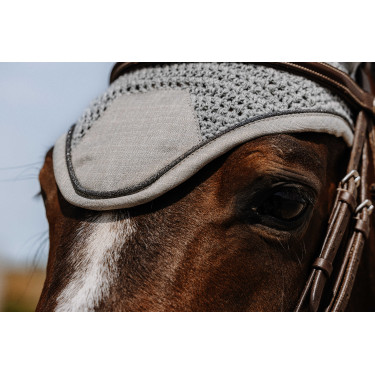 Bonete espantamoscas Equithème Chic Gris claro