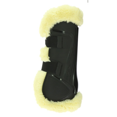 Protectores de tendón Norton XTR de borreguillo sintético Negro