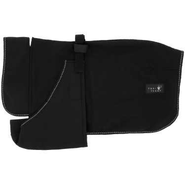 Capa para perro Equithème Softshell Negro
