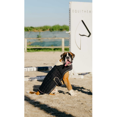 Cobija para perro Te quiero Equithème Negro Cobija para perro Te quiero Equithème Negro