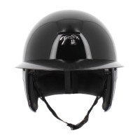 Casco PENELOPE visera larga Negro brillante