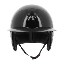 Casco PENELOPE visera larga Negro brillante Casco PENELOPE visera larga Negro brillante