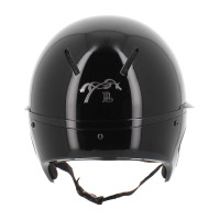 Casco PENELOPE visera larga Negro brillante