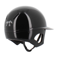 Casco PENELOPE visera larga Negro brillante