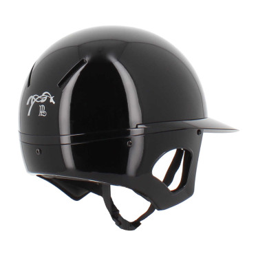 Casco PENELOPE visera larga Negro brillante Casco PENELOPE visera larga Negro brillante