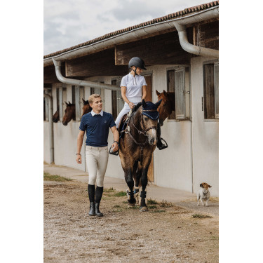 Polo EQUITHÈME - Víctor Marino Azul marino