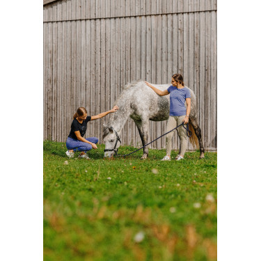 Camiseta Je t'aime EQUITHÈME - Rosalie Púrpura Violeta Camiseta Je t'aime EQUITHÈME - Rosalie Púrpura Violeta