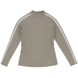 Camiseta EQUITHÈME Originals - Mélodie Gris pardo Marr&amp;oacute;n