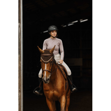 Camiseta EQUITHÈME Originals - Mélodie Gris pardo Marr&amp;oacute;n