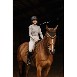 Camiseta EQUITHÈME Originals - Mélodie Gris pardo Marr&amp;oacute;n